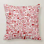 040512 - Ruby Red on White pillows