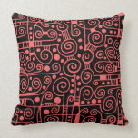 040512 - Tropical Pink on Black pillows