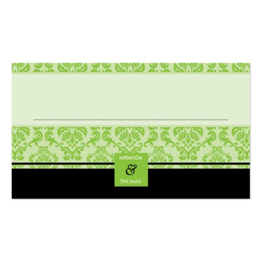 041 Patricia :: reception seating cards Business Card Template (back side)