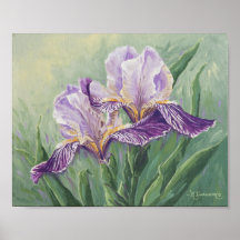 0455 Purple Iris Art Print