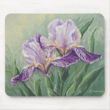 0455 Purple Irises Mousepad