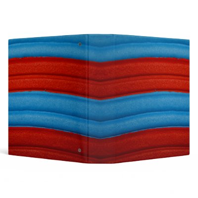 04 Blue & Red Rainbow 1.5" Avery Binder by colourmatt