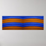 04 Double Blue & Orange Rainbow Print
