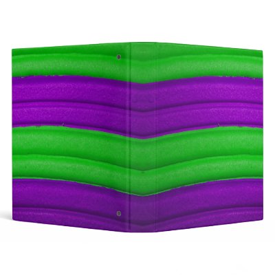 04 Green & Purple Rainbow 1" Avery Binder by colourmatt