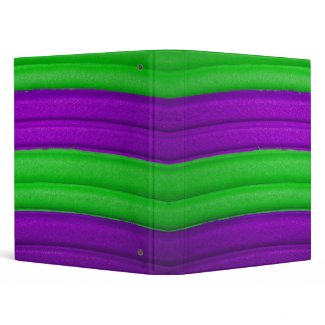 04 Green &amp; Purple Rainbow 1&quot; Avery Binder