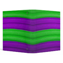04 Green & Purple Rainbow 1" Avery Binder