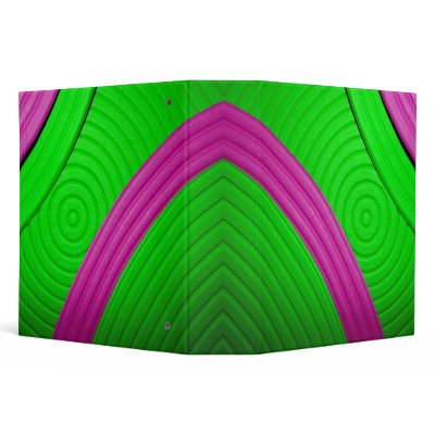 05 Pink & Green Abstract Sunrise 2" Avery Binder by colourmatt