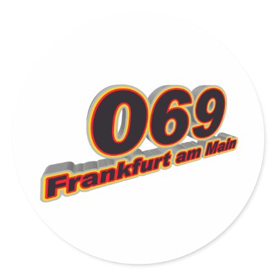 069 Frankfurt am Main Round Stickers by grum_l