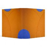 06 Blue & Orange Circles 1.5" Avery Binder