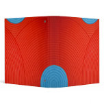 06 Blue & Red Circles 1" Avery Binder