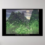 .06 Moonrise At Sunset At Emerald Rock Lake Print