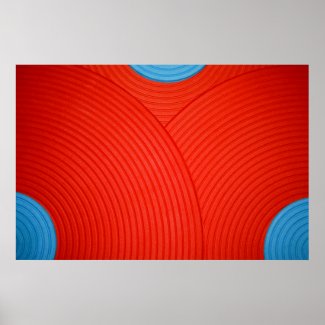 06 Single Blue & Red Print print