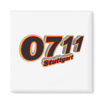 0711 Stuttgart Refrigerator Magnets
