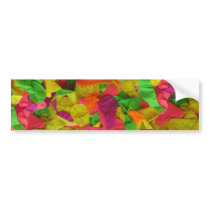071 COLORFUL NEON BALLOONS PARTY TEMPLATE BACKGROU BUMPER STICKERS
