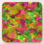 071 COLORFUL NEON BALLOONS PARTY TEMPLATE BACKGROU cork coasters