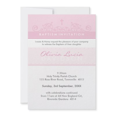 072 Sheryl :: Custom Baptism Invitations by edgeplus