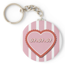 07/07/07 Lucky in Love Keychain