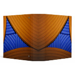 07 Blue & Orange Abstract Pyramid 2" Avery Binder