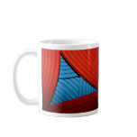 07 Blue & Red Abstract Pyramid Mug