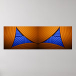 07 Double  Blue & Orange Print
