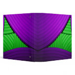 07 Green & Purple Pyramid 1.5" Avery Binder