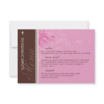 083 Voula :: Baptism Menu Card Custom Announcements