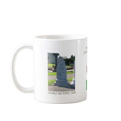 088conn, Mutiny_India_1920, flag, white, INDIA ... Mugs by e121pvi2003