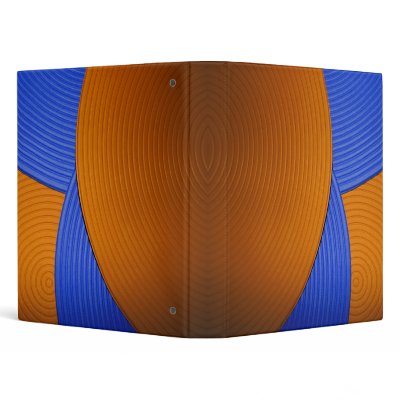 08 Blue & Orange 1" Avery Binder by colourmatt