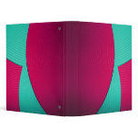 08 Blue & Pink Abstract Clouds 1" Avery Binder