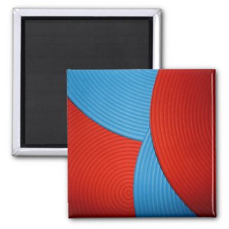 08 Blue & Red Magnet magnet