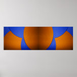 08 Double Blue & Orange Print