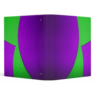 08 Green & Purple 1" Avery Binder by colourmatt