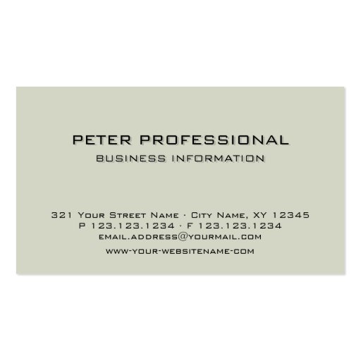 08 Modern Professional Business Card color reed (front side)