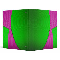 08 Pink & Green 1" Avery Binder
