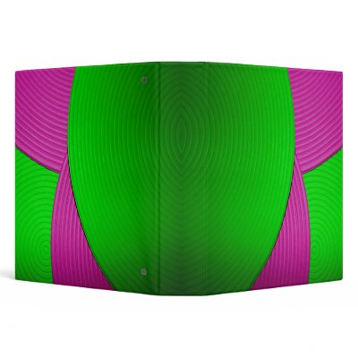 08 Pink & Green Abstract Clouds 1.5" Avery Binder by colourmatt