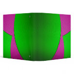 08 Pink & Green Abstract Clouds 1.5" Avery Binder