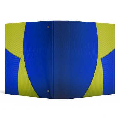 08 Yellow & Blue Abstract Clouds 1.5" Avery Binder by colourmatt