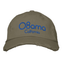 '08bama, California embroidered hats