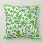 090512 - Avocado Green on White pillows