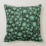 090512 - Faded Green on Black pillows