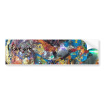 091708#2 216, I love art Bumper Stickers