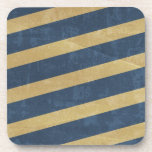 092 NAVY GOLD GRUNGE STRIPES SAILOR PATTERN MAN TE cork coasters