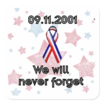 09.11.2001 SQUARE STICKER