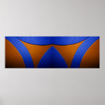09 Double Blue & Orange Print