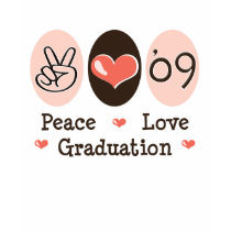 09 Peace Love Graduation Distressed Tee t-shirts