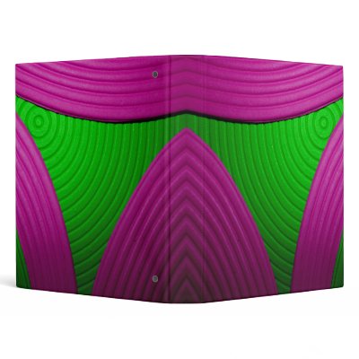 09 Pink & Green Echo 1" Avery Binder by colourmatt