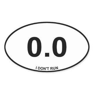 0.0 Non Runner zazzle_sticker