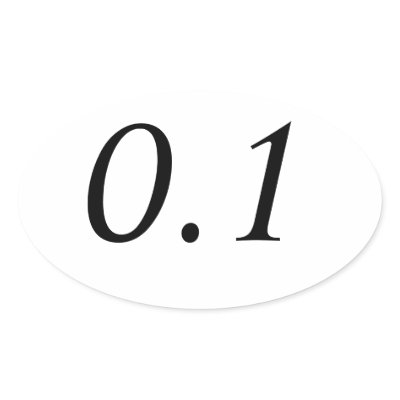 0.1 Oval Sticker by Streeterville