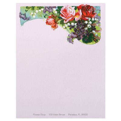 $0.90 Victorian Rose Letterhead by galleriaofart