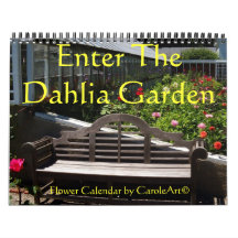 0" entra en el jardín de la dalia " calendario de pared